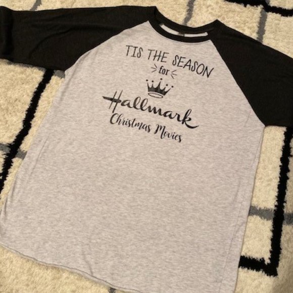 "It's the Season for Hallmark Christmas Movies" Tee Shirt - Picture 2 of 10